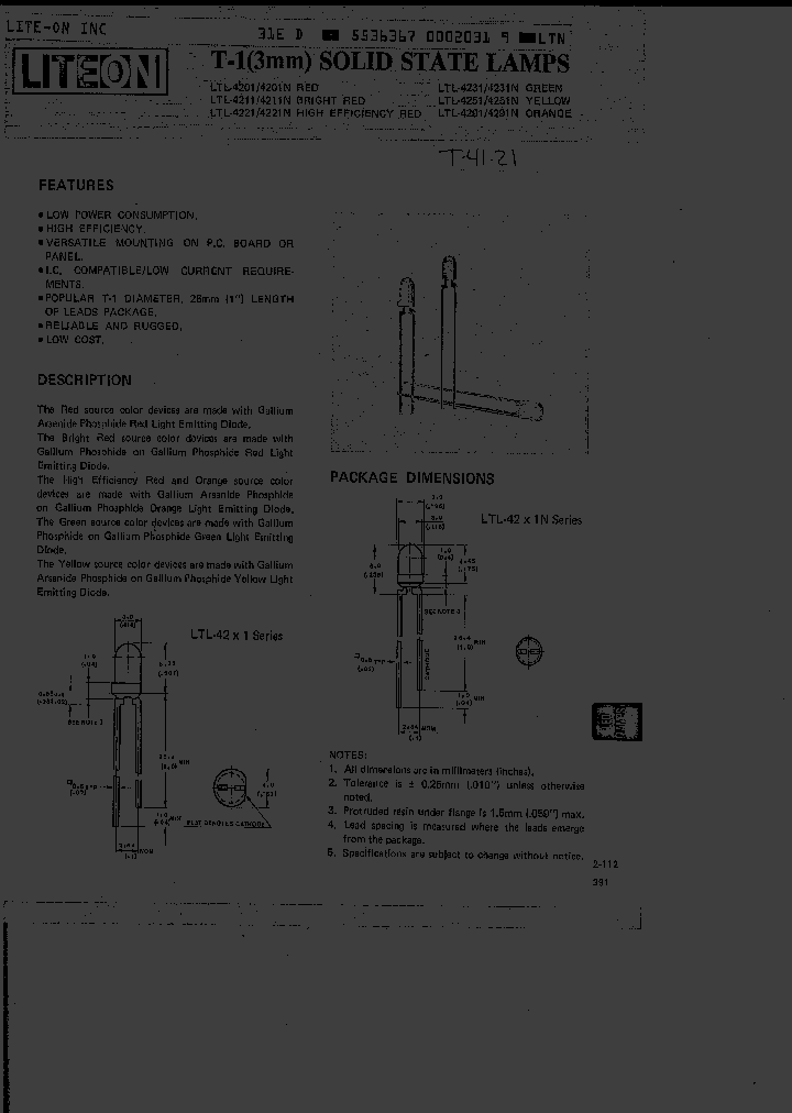 LTL4211N_1470725.PDF Datasheet