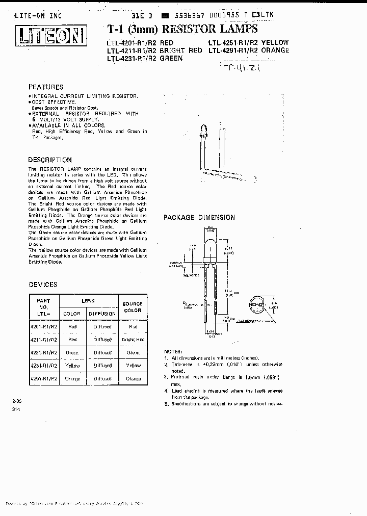 LTL4211R1_1470727.PDF Datasheet