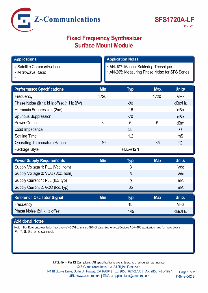 SFS1720A-LF_1770875.PDF Datasheet