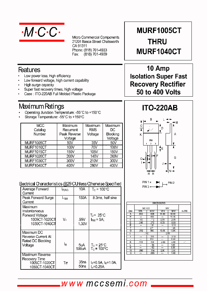MURF1005CT_1782207.PDF Datasheet