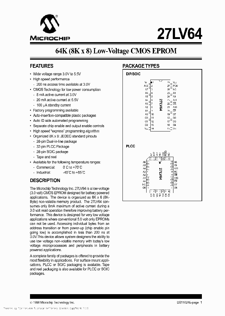 27LV64-25SO_1498396.PDF Datasheet