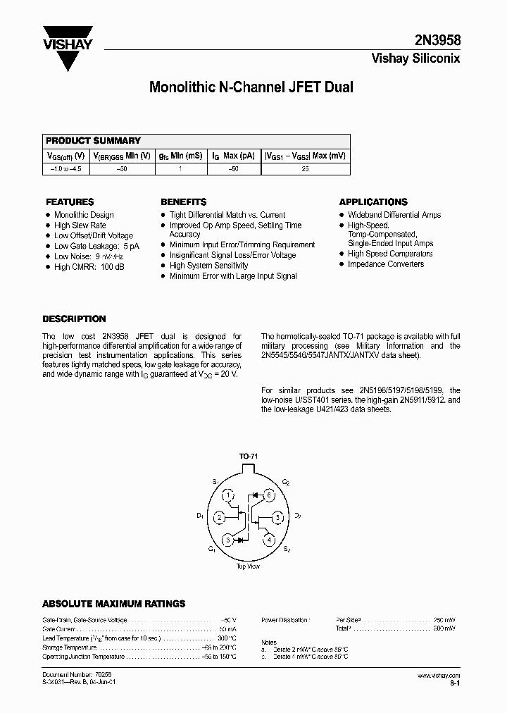2N3958-E3_1550303.PDF Datasheet