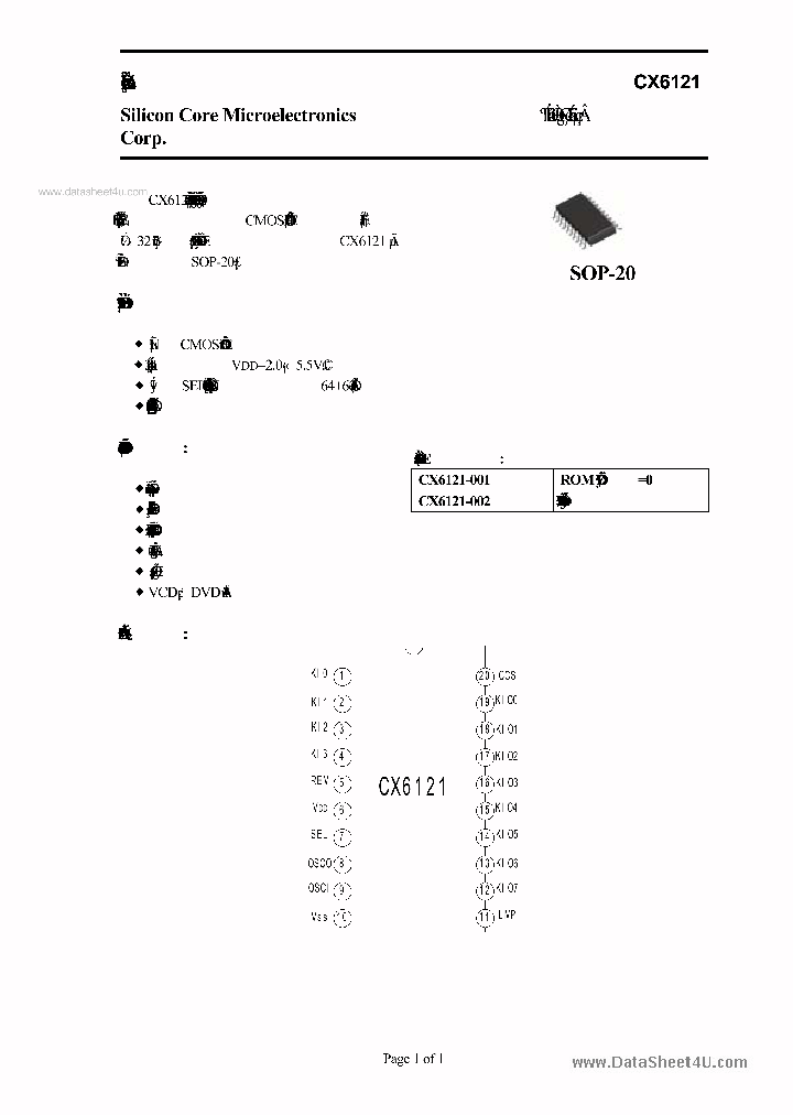 CX6121_1794715.PDF Datasheet