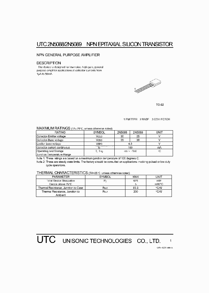 2N5088_1785838.PDF Datasheet