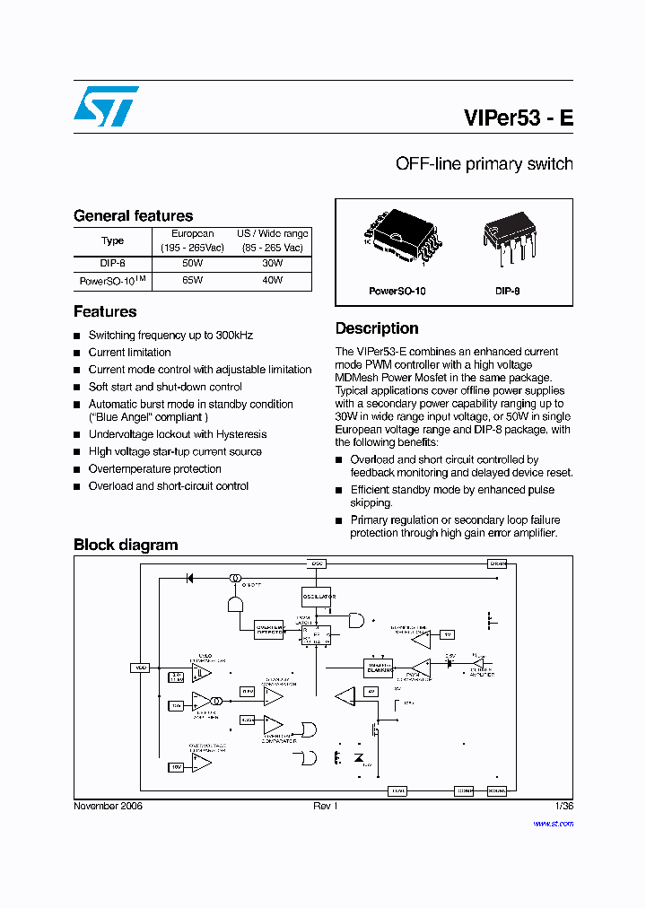 VIPER53-E_1548063.PDF Datasheet