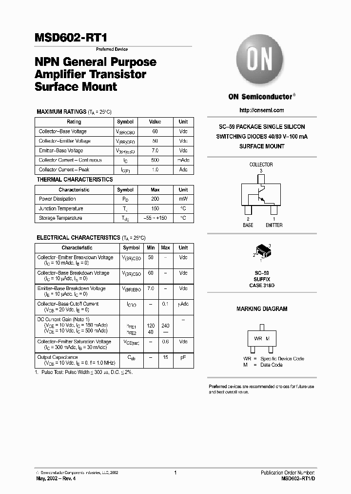 MSD602-RT1-D_1805519.PDF Datasheet