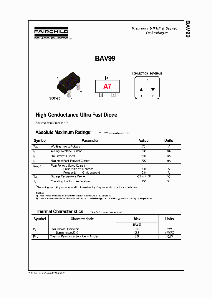 BAV99-MR_1571573.PDF Datasheet