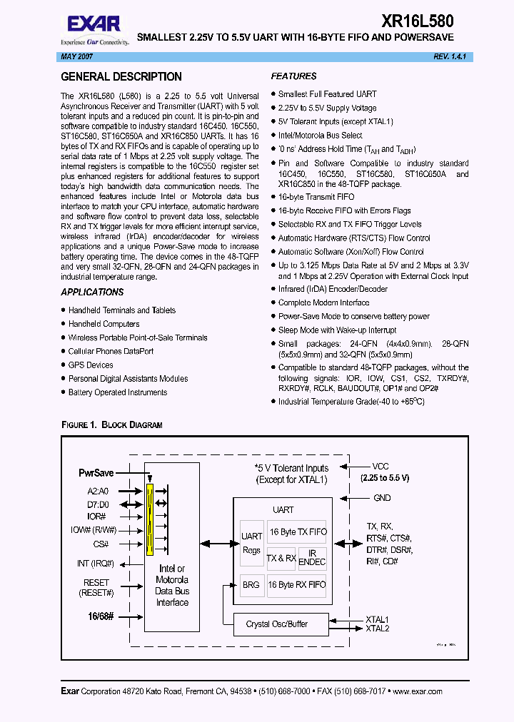 XR16L580IL-0A-EVB_1618635.PDF Datasheet