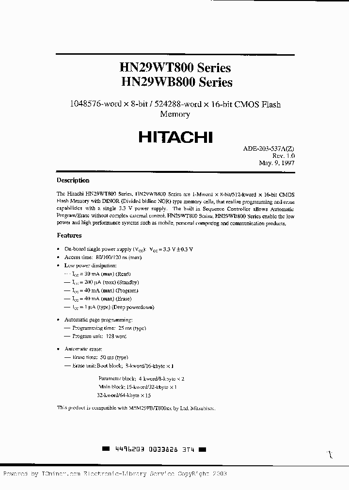 HN29WB800T-10_1622309.PDF Datasheet