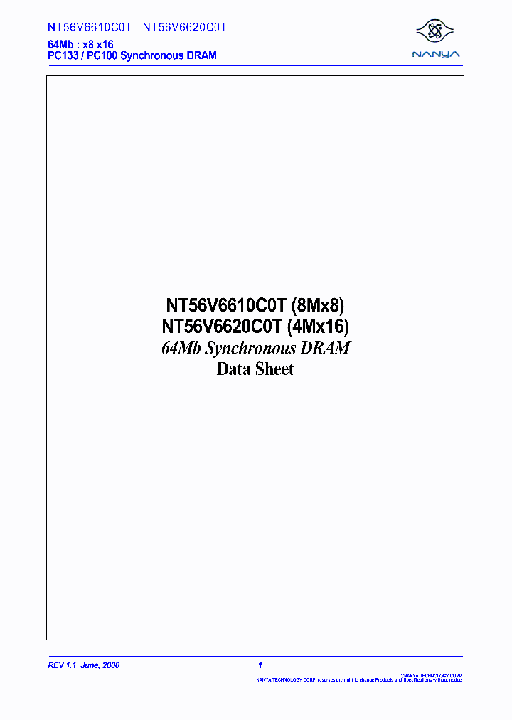 NT56V6610C0T-8B_1622319.PDF Datasheet