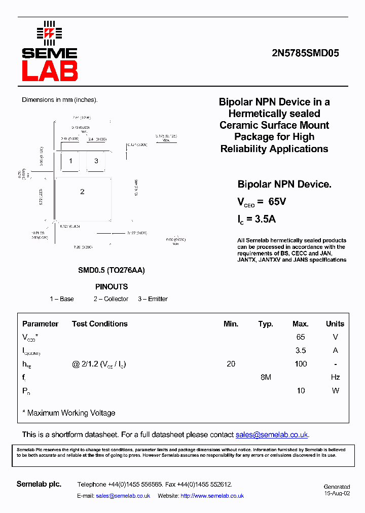 2N5785SMD05_1823888.PDF Datasheet