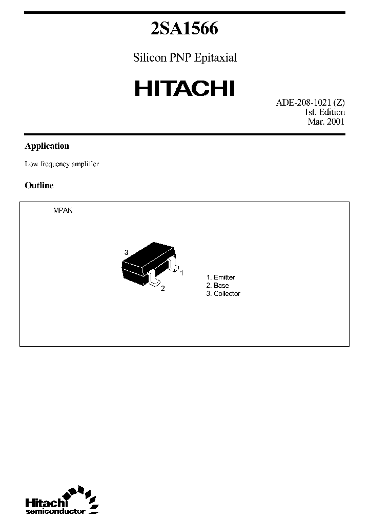 2SA1566E_1662544.PDF Datasheet