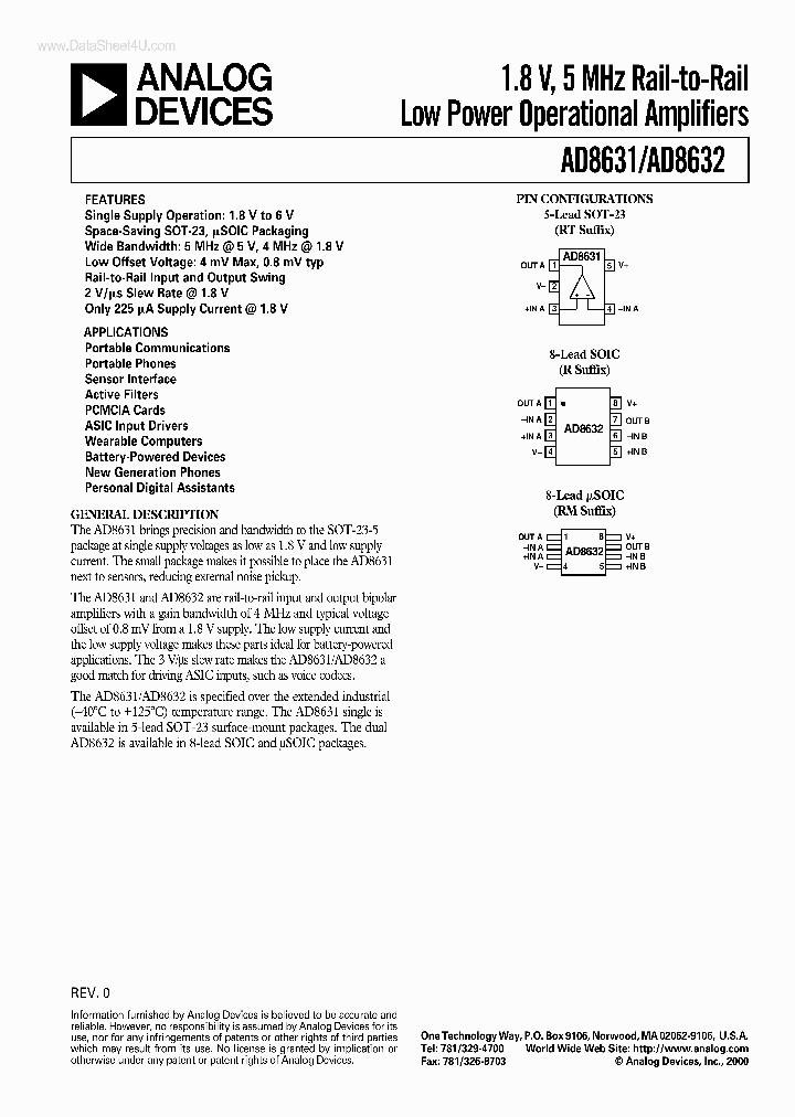 AD8631_1861820.PDF Datasheet