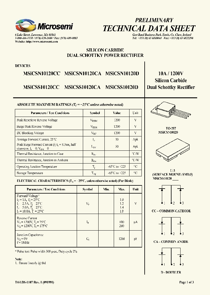 MSICSN10120CA_1879903.PDF Datasheet