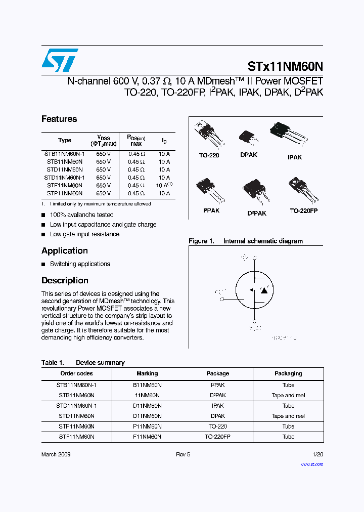 STP11NM60N_1886650.PDF Datasheet