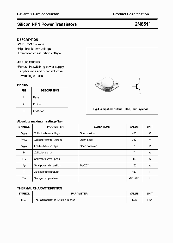 2N6511_1888978.PDF Datasheet