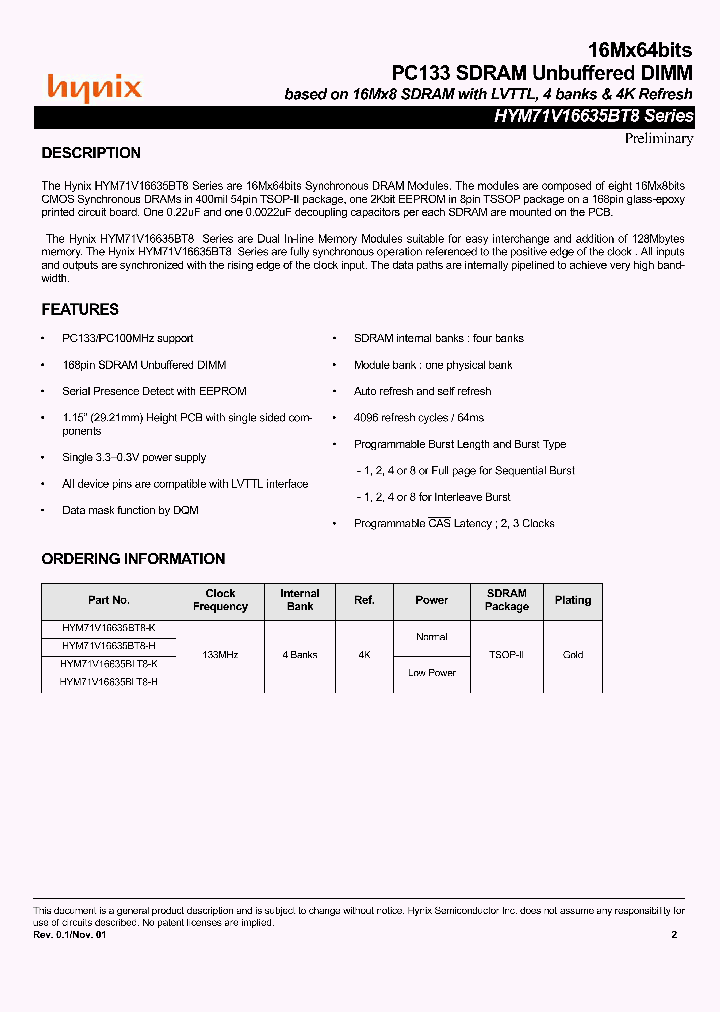 HYM71V16635BT8_1705324.PDF Datasheet