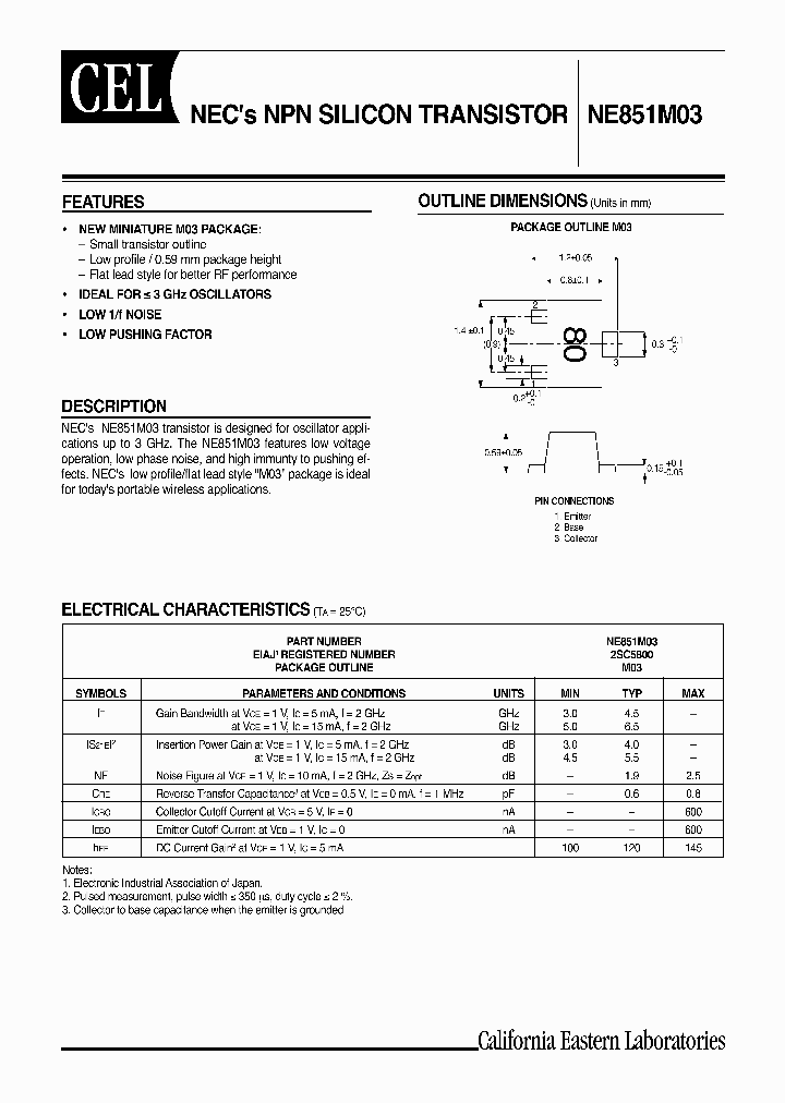 NE851M03-T1_1700726.PDF Datasheet