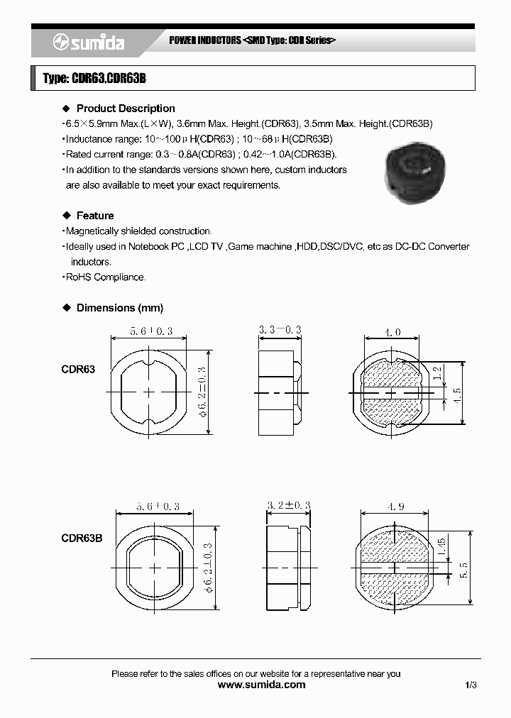 CDRH125B_1732481.PDF Datasheet