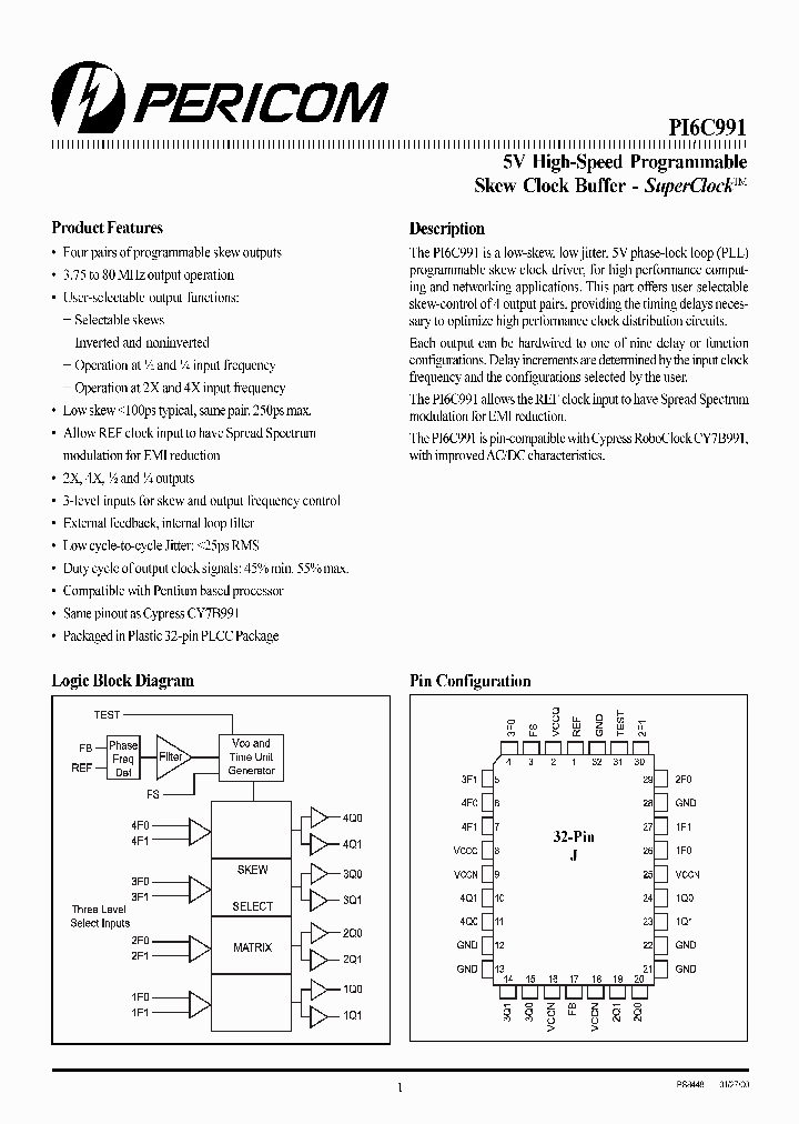 PI6C991-JI_1783757.PDF Datasheet