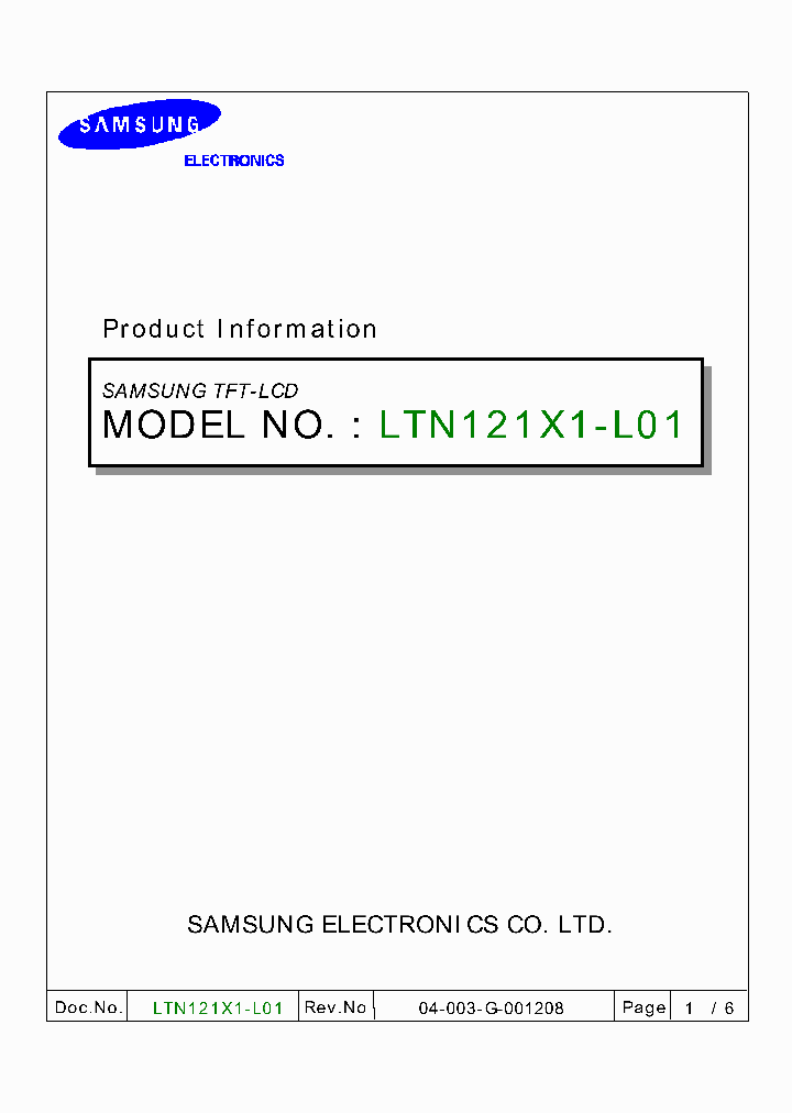 LTN121X1-L01_1783667.PDF Datasheet