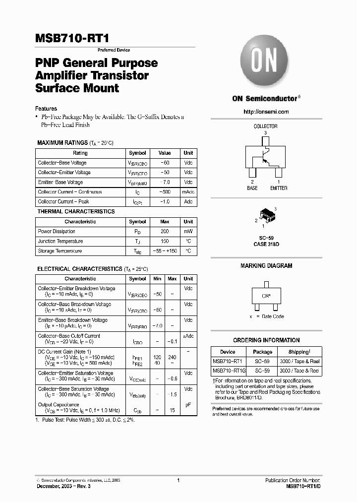 MSB710-RT1G_1906252.PDF Datasheet