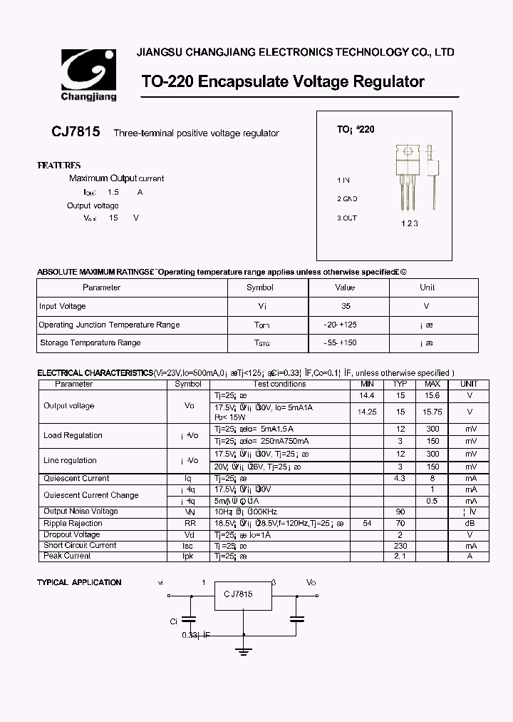 CJ7815-TO-220_1833402.PDF Datasheet