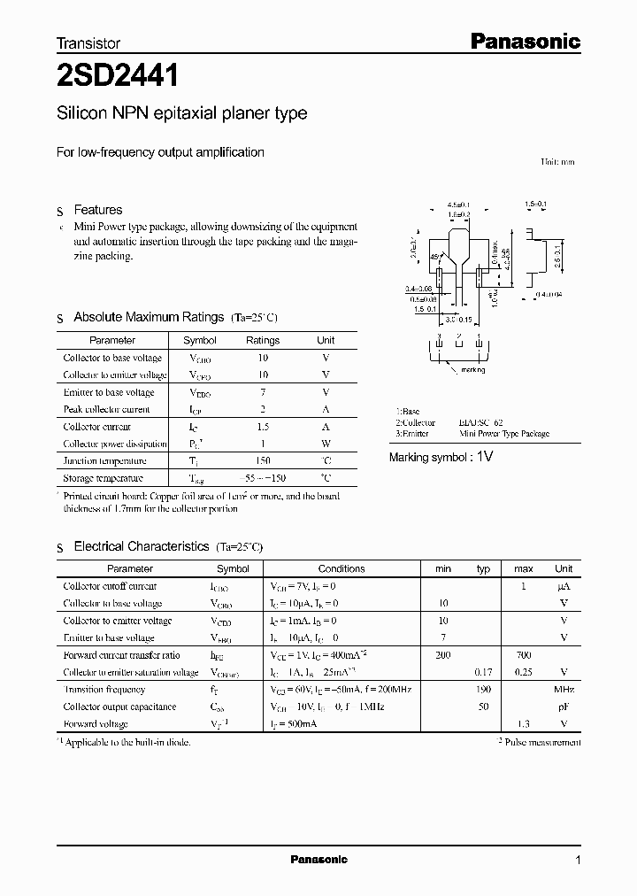 2SD2441_1842392.PDF Datasheet