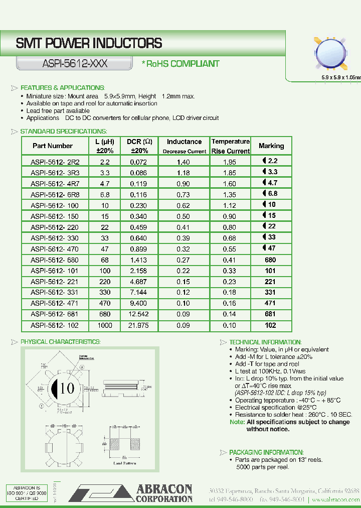 ASPI-5612-XXX_1815384.PDF Datasheet