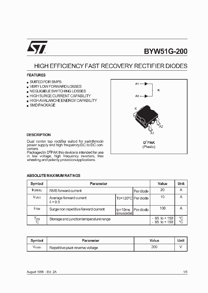 BYW51G-200_1867737.PDF Datasheet