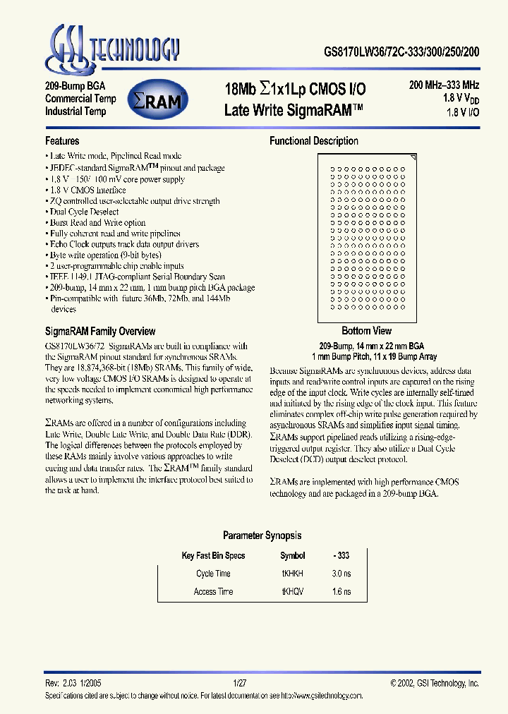 GS8170LW36C-250_1877121.PDF Datasheet