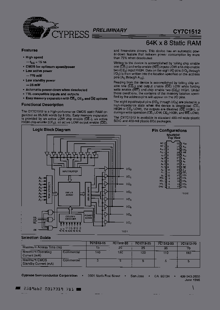 CY7C1512-15VC_1879334.PDF Datasheet