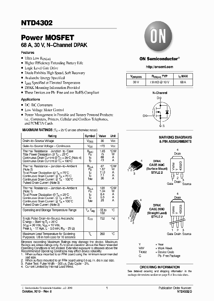 NTD4302-1G_1881155.PDF Datasheet