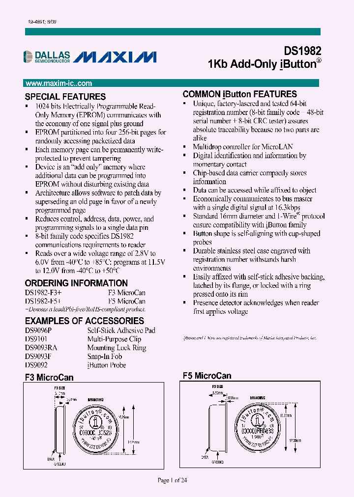 DS1982-F3_1896820.PDF Datasheet