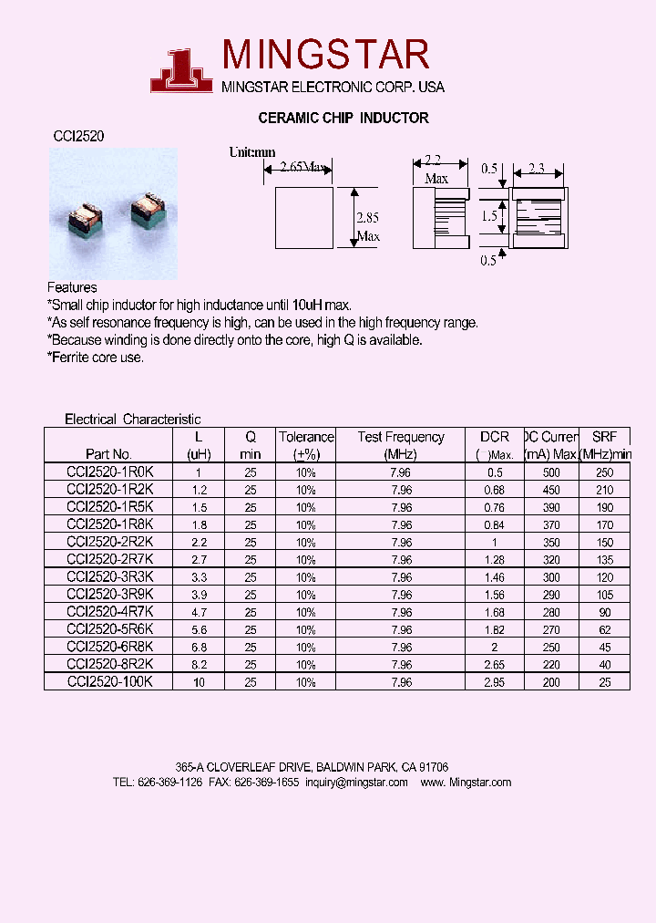 CCI2520-2R2K_1903145.PDF Datasheet