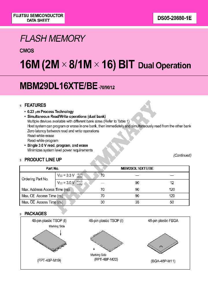 MBM29DL161BE_1952740.PDF Datasheet