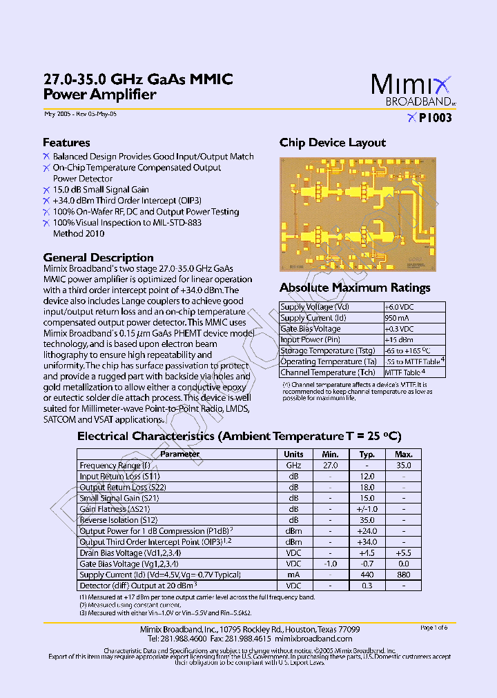XP1003_1915384.PDF Datasheet