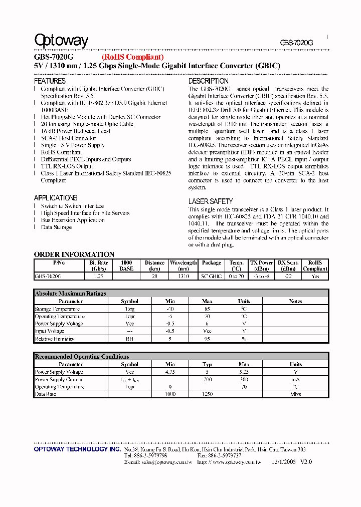 GBS-7020G_1942588.PDF Datasheet