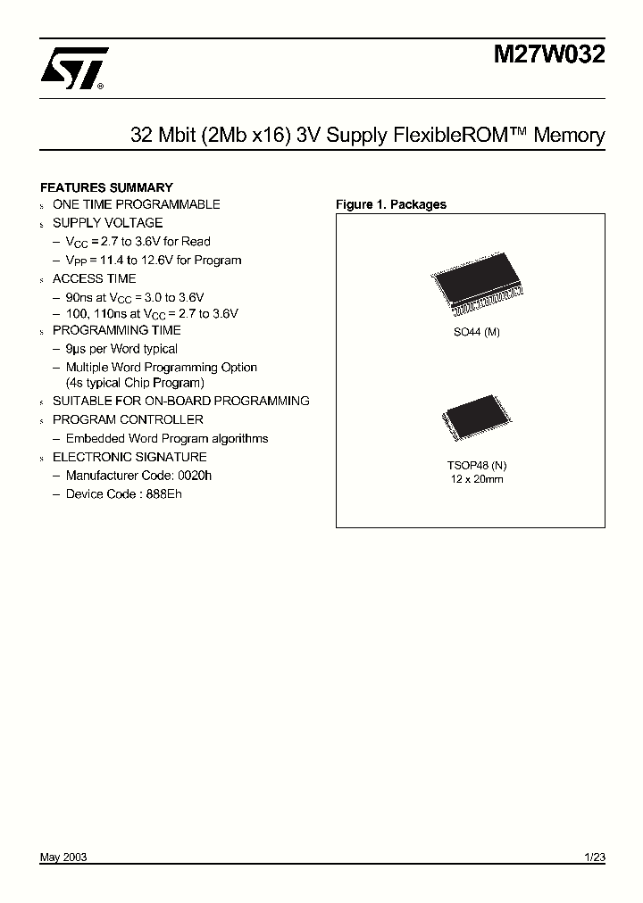 M27W032_1957259.PDF Datasheet