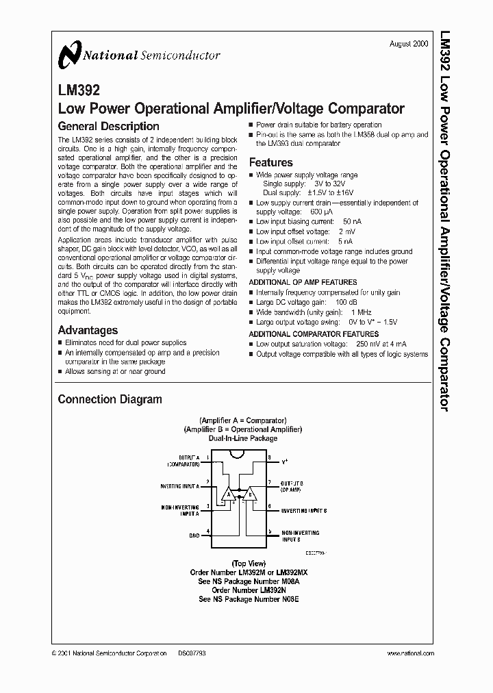 LM392MX_1964546.PDF Datasheet