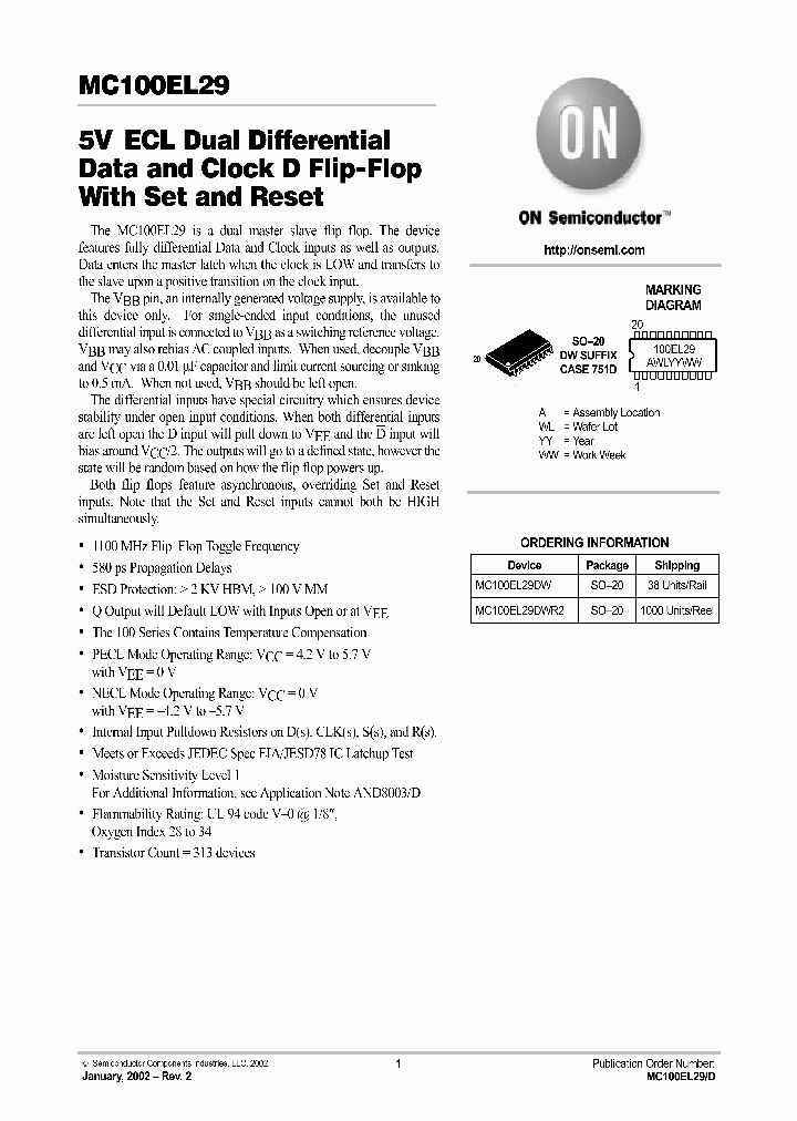 MC100EL29-D_1965882.PDF Datasheet