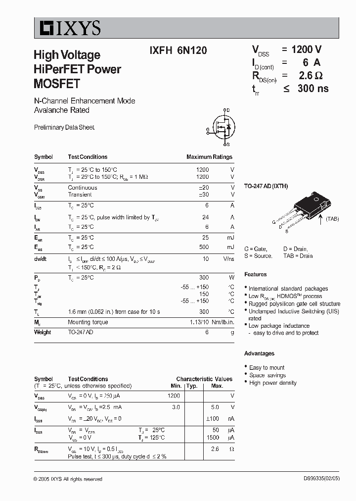 IXFH6N120_1987230.PDF Datasheet