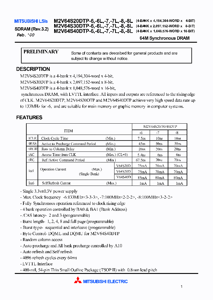 M2V64S20DTP-6L_2002103.PDF Datasheet