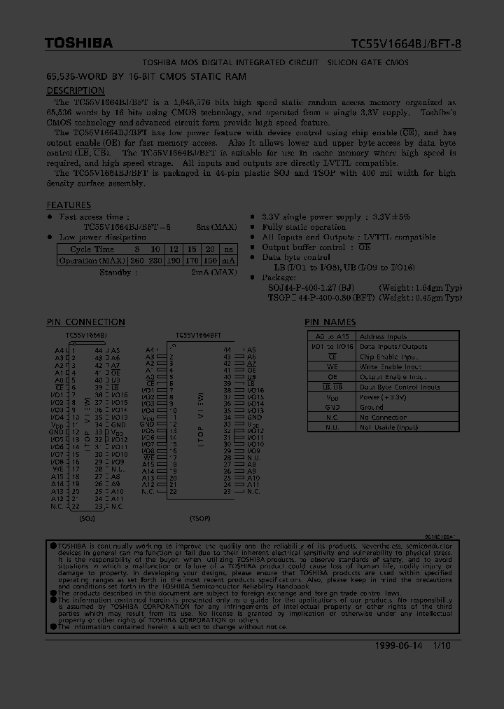 TC55V1664BFT-8_2005395.PDF Datasheet