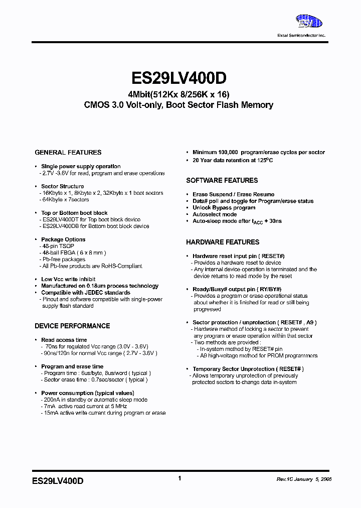 ES29F160FT-90RTG_2005415.PDF Datasheet