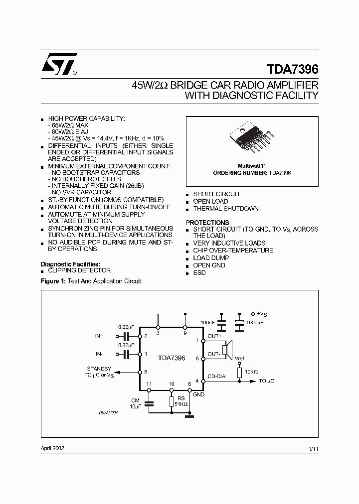 TDA7396_2005497.PDF Datasheet