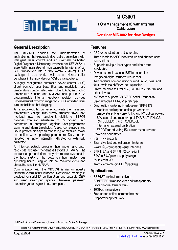 MIC3001_2011752.PDF Datasheet