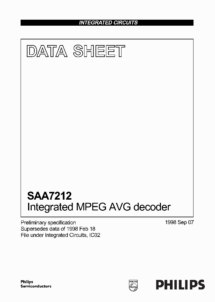 SAA7212_2021321.PDF Datasheet