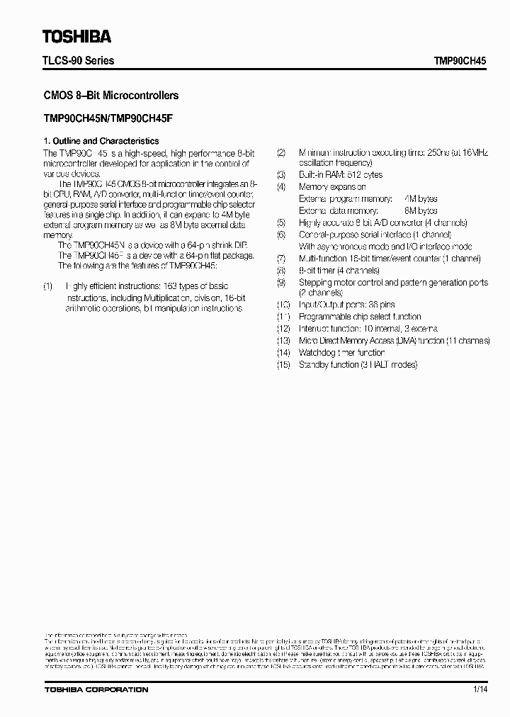 TMP90CH45_2022179.PDF Datasheet