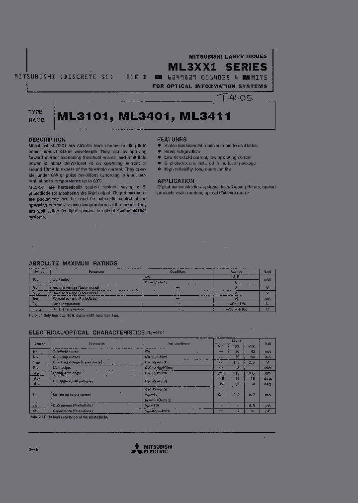 ML3401_2022280.PDF Datasheet